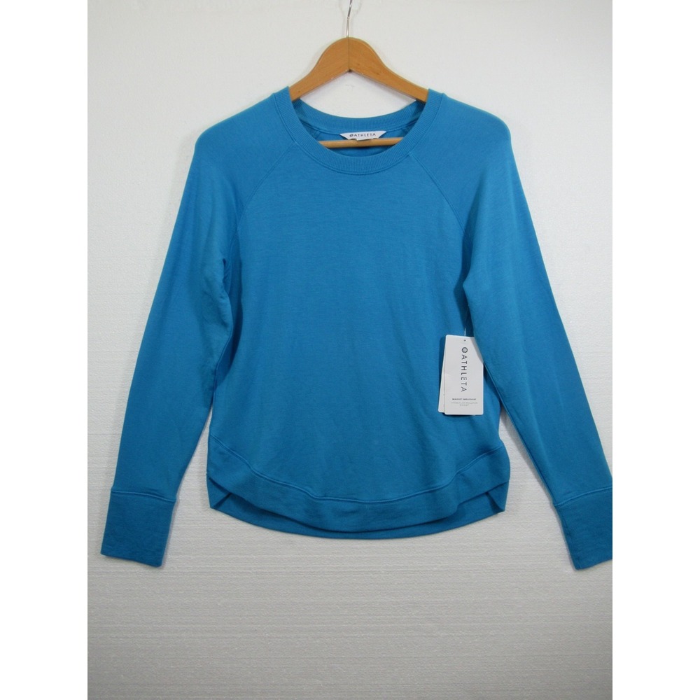 NEW Athleta Mindset Sweatshirt Women Small Blue